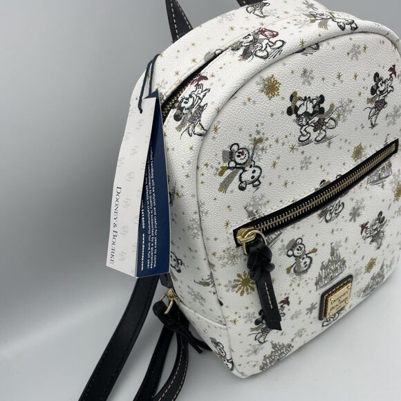 Dooney & Bourke Disney Mickey Holiday 2020 Mini Backpack Winter Wonderland NWT - Picture 2 of 16